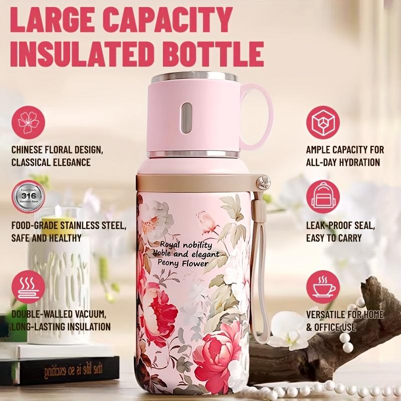 Good-looking 316 Stainless Steel with Insulated Bottle Cup and Suitable for Camping, Cycling, Office and Home-Four Seasons Drinks