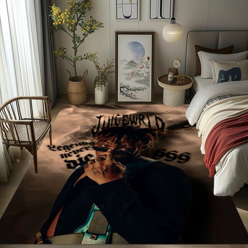 Juice Wrld: Legacy Sound Carpet Suitable for All Seasons Living Room and Bedroom Mats Art Bathroom Mat Office Chair Cushion