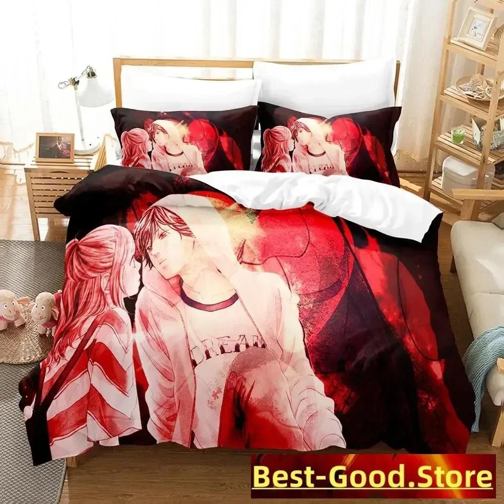 3D AO HARU RIDE Bedding Set Single Twin Printed Bed Set With Pillowcase Bed Duvet Cover Soft Single Double Queen Super King Size