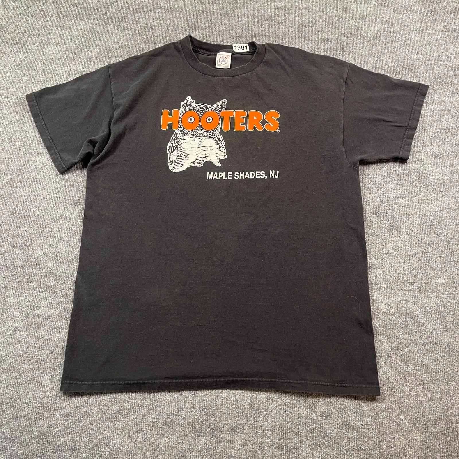 

Vintage 90s Hooters Maple Shades New-Jersey Shirt XL 24x30 Black 3XL