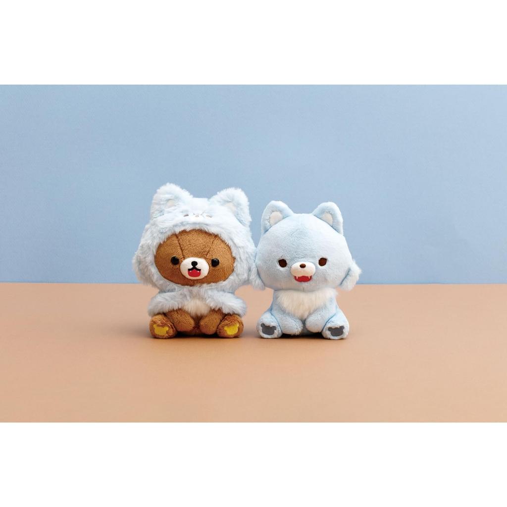 San-X Rilakkuma "Aokogu's Stayover" Plush Toy Chairoikoguma MO85501 H180 X W130 X D100mm