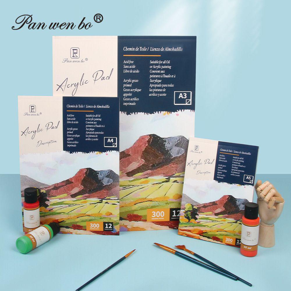 Künstler Acrylöl und Aquarell Skizzenbuch: A3/A4/A5 Dickes Papier zum Malen & Zeichnen
