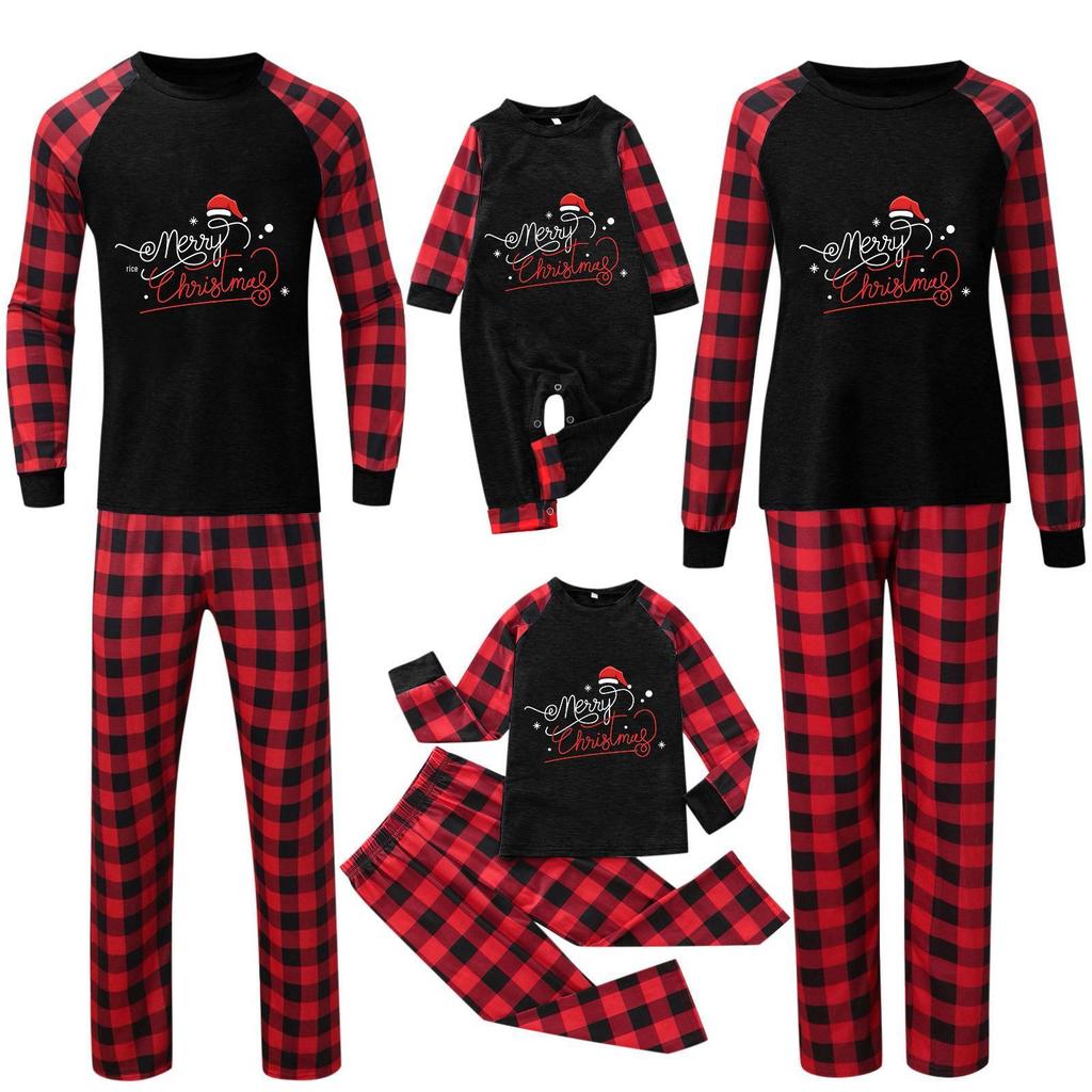 Haomiao Parent-Child Christmas Family Pajama Set