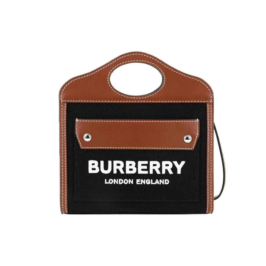 Burberry Canvas Leather Pocket Bag , Shoulder Bag , Crossbody Bag , Handbag Mini Women's Black (Unisex) Handbags 80551871
