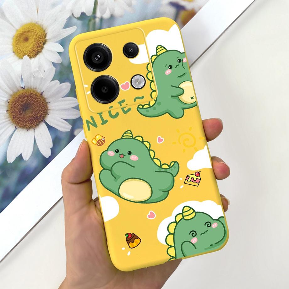 For Xiaomi Redmi Note 13 Pro 5G Phone Case Cow Print Checkered Pattern Soft Liquid Silicone Funda For Redmi Note 13 4G Pro+ Plus