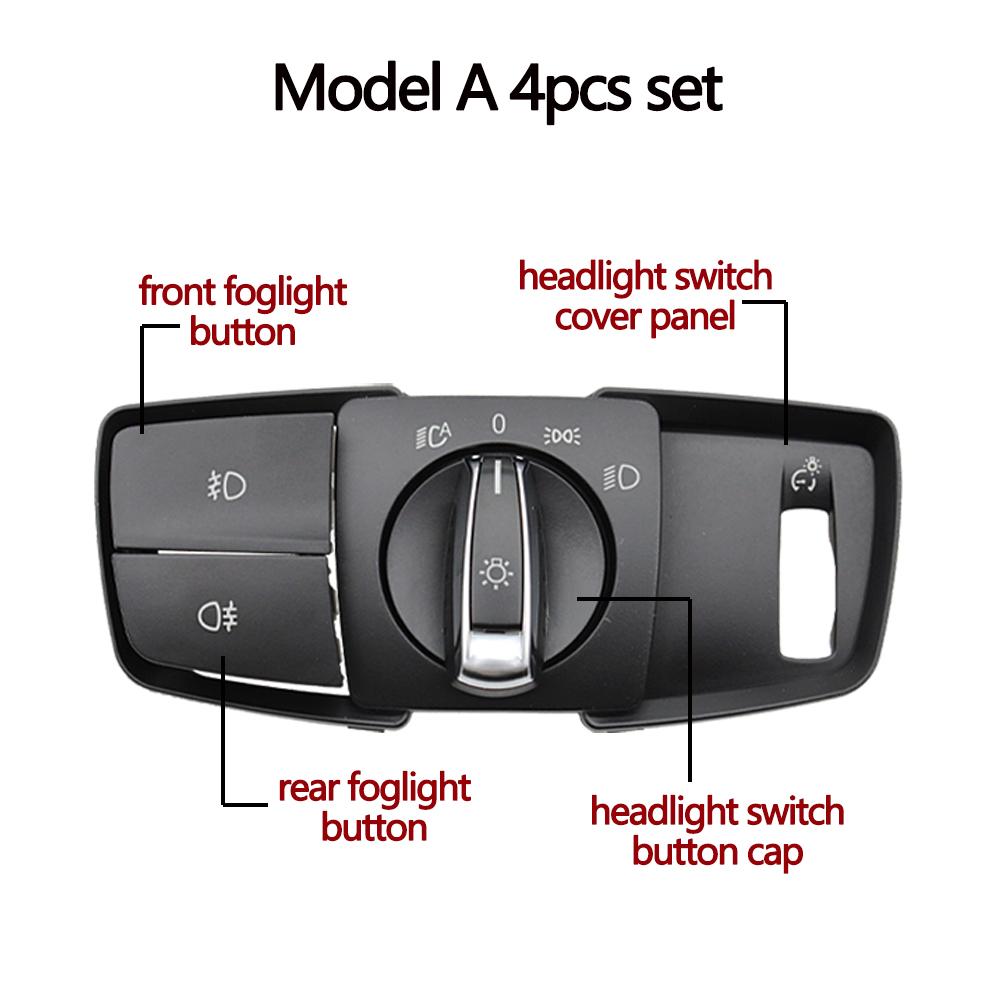 Head Lamp Rotary Headlight Switch Foglight Button Cover For BMW 1 2 3 4 X1 X2 Series F21 F46 F30 F31 F34 F35 61319265300