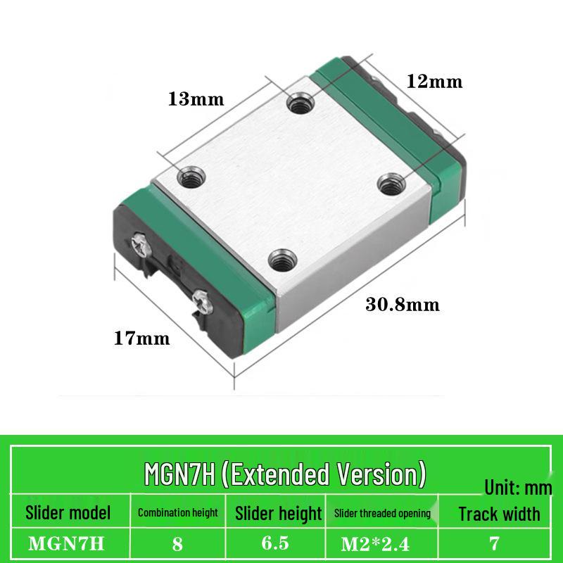 Miniature Linear Guide Block Slider Rail MGN/MGW Series (7C/9C/12C/15C/7H/9H/12H/15H)