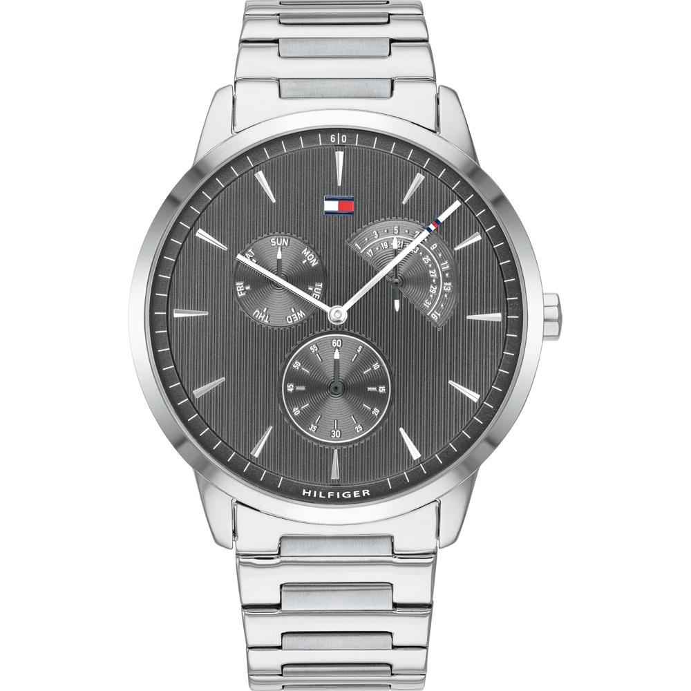 Tommy Hilfiger Brad Grey Dial Silver Stainless Steel Bracelet Men s Quartz Watch 1710385 серый