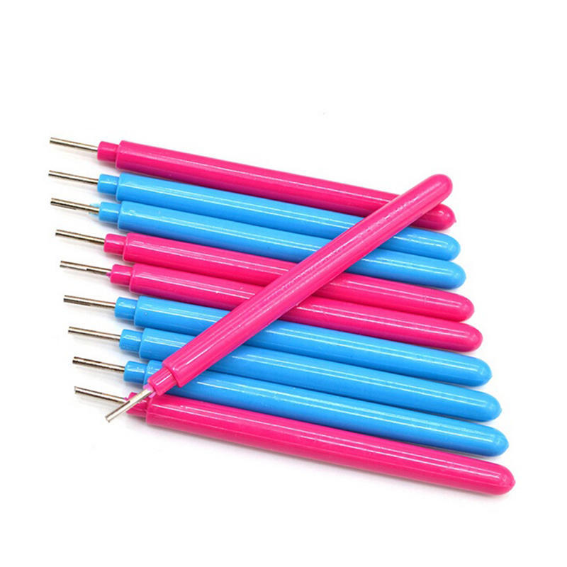 10 Pcs Slotted Paper Quilling Tools Muticolor Plastic Diy Paper Craft