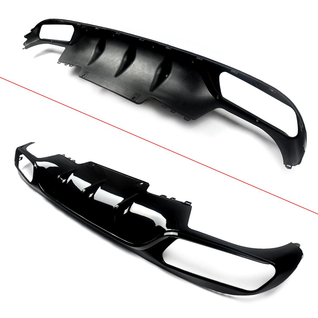 Rear Diffuser With Exhaust Tip for Mercedes-Benz E-Class W213 Standard Bumper 2016-2020 E200 E250 E300