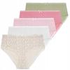 5X Women' Maxi Bikini Panties Cotton High Waist Bow Moraj Mix Color