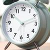 Fuji Boeki Table Clock, Pale Blue, 11.7cm (W) X 5.5cm (D) X 17cm (H), Bell Alarm Clock, 32703