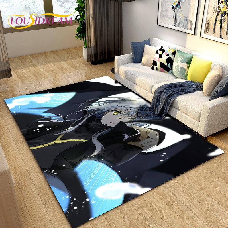 

Я перевоплотился в слизь, коврик в стиле аниме, коврик для гостиной, спальни, диван, коврик для украшения, детский нескользящий напольный коврик 40x60cm