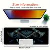 Tappetino per scrivania da gioco Vikingo Valhalla Tappetini da gioco Mousepad grande Mousepad 400X900 PC Computer Design ascia doppia runa Tappetino esteso