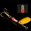 10 Stück Forellenangeln Löffelköder Set Drilling Haken Forellenköder Hartmetallköder Angelspinner Hartköder Crankbaits