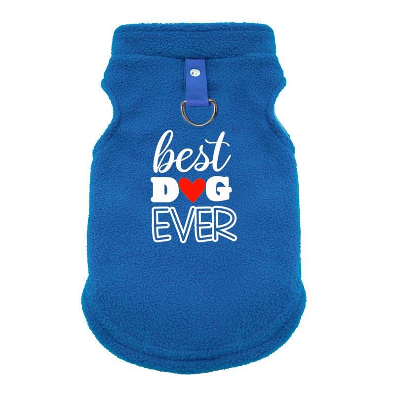 Thermal Fleece Dog Vest 2025 Winter Puppy Clothes For Small Dogs Heart Pattern Dog Pullover Shirt Pet Apparel