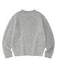 LMR Hairy Heart Embroidered Pullover Knit Light Grey