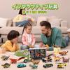 REMOKING Dinosaur Toy Car with Mini Car Educational Toy with Lights and Dinosaur Birthday Gift for Ages and Boys and Girls 13-in-1 Storage, Set,