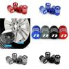 Neue 4 Stück Auto Rad Reifen Ventilkappen Reifenfelge Ventilschaftabdeckungen für Volkswagen Rline Golf GTI Bora Passat Jetta Käfer Tiguan Sciro