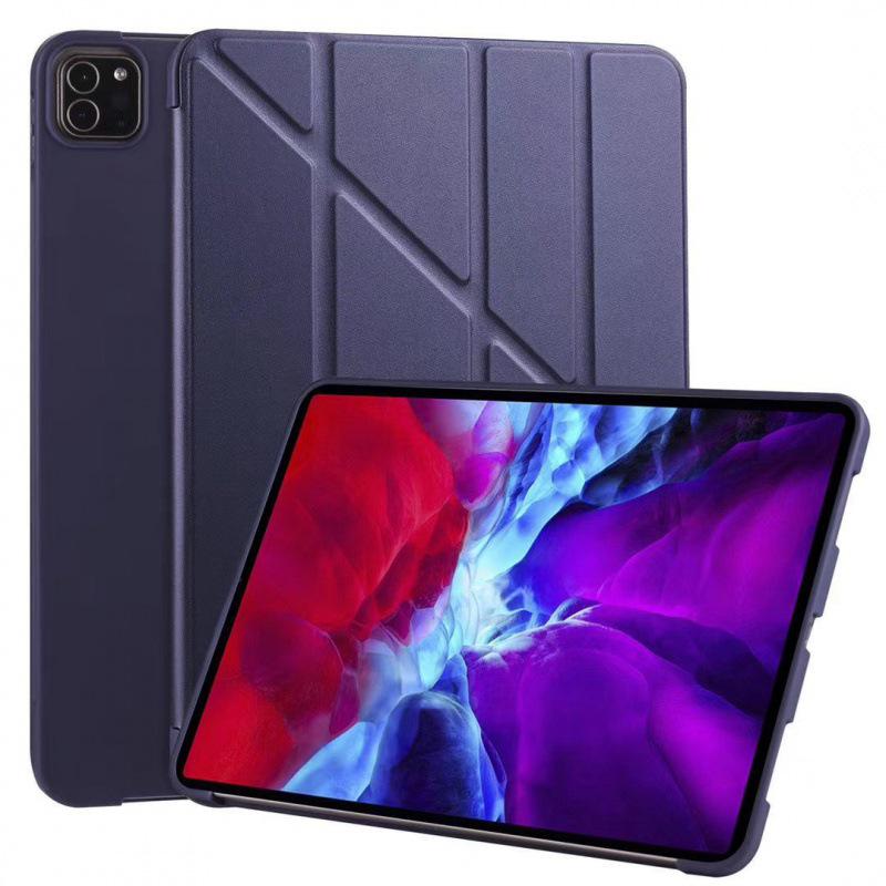 Silicone Full Coverage Foldable Soft Shell Case for iPad 9.7, 10, 10.2, Air 4 10.9, and Pro 11