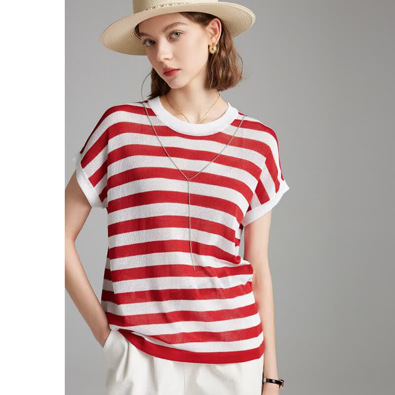 Wudao Southern Coast Striped Women s T-Shirt S