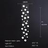 Nordic Minimalist Staircase Chandelier Bubble Glass Light Luxurious Living Room Family Kitchen Restaurant Celing Pendant Lamp