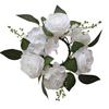 Simulated Candle Rings Wreaths European Style Fake Rose Flower Artificial Flowers  Table Decoration