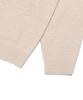Wacky Willy Typo Logo Round Neck Cardigan Beige