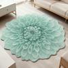 3D Flower Plush Floor Mat Washable Non-slip Area Rug Absorbent Quick Dry Living Room Bedroom Bathroom Kitchen Decoration Carpet