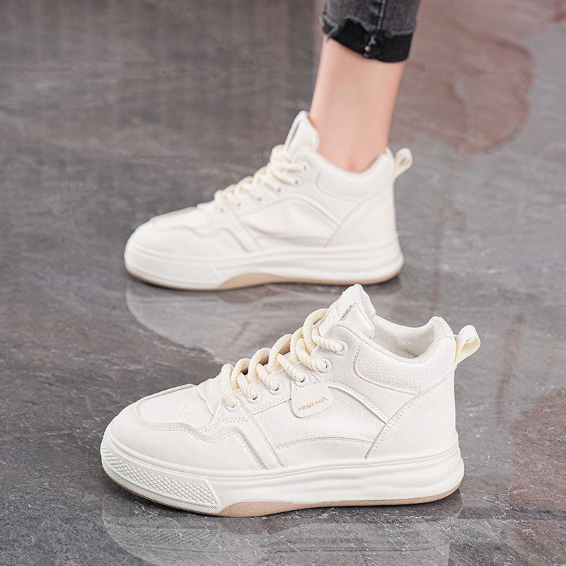 

New Style Shoes - Versatile Women s High-top Shoes for Casual and Sports Wear, Slip-on Style 40 хакі/бежевий