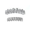 Grillz per Denti Gioielli Hip Hop Grillz Dorati Decorazione del Corpo Gioielli di Halloween Denti Ottone Zircone Set di Gioielli