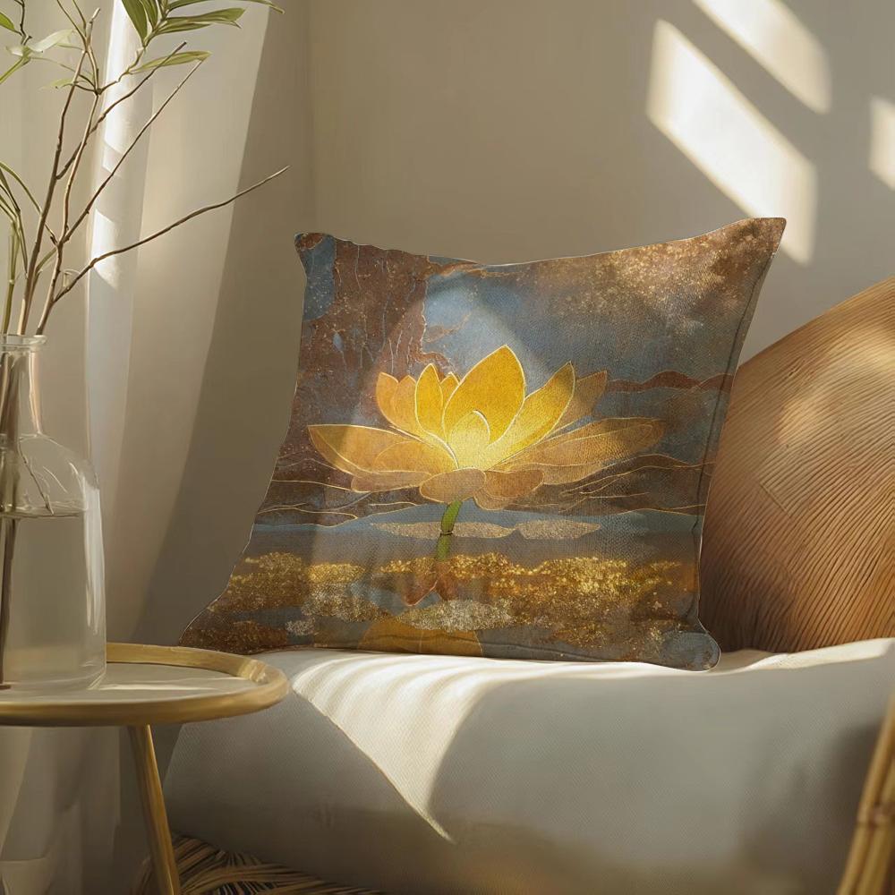 Buddhism Pillow Case Pillowcase, Double-Sided Printed, Sofa Cushion, Bedroom Headboard