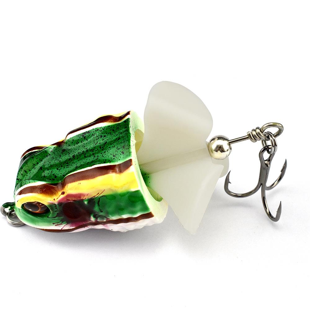 Simulation Frog With Rotating Piece Half Frog Head Water Surface Series Luya Frog