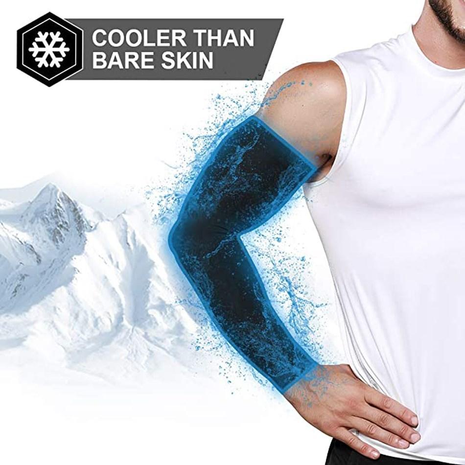 2PCS Sports Arm Compression Sleeve Basketball Cycling Arm Warmer Summer Running UV Protection Volleyball Sunscreen