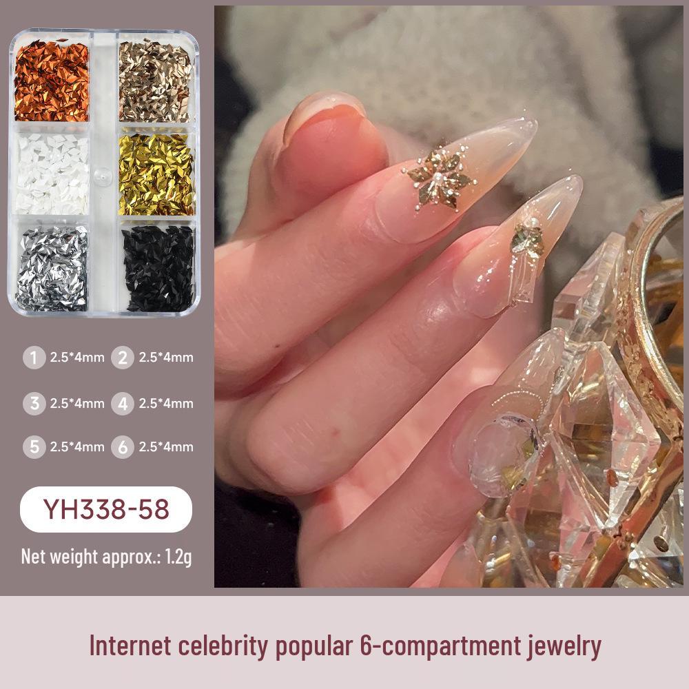 

Popular Snowflake Rhinestone Nail Art Decorations - Rhombus Flatback & Pave Crystal