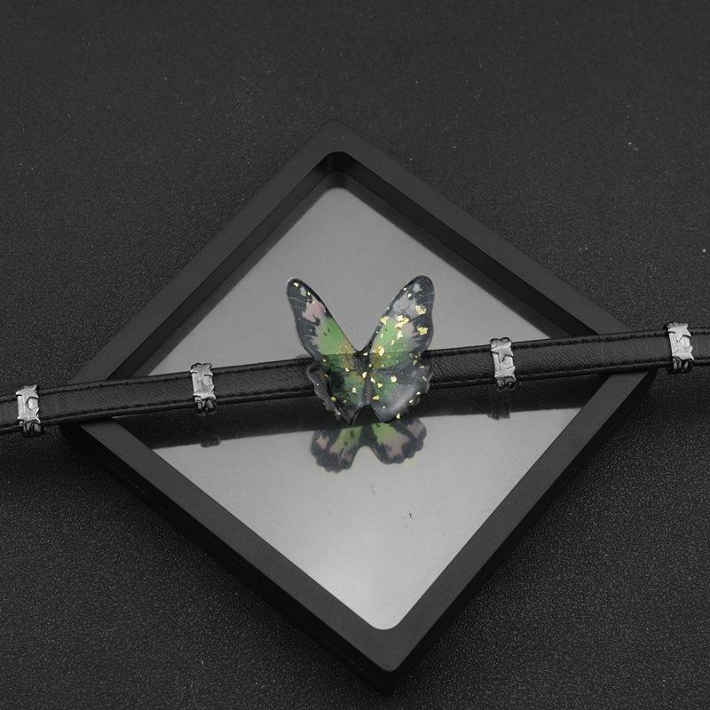Y2k millennial hot girl studded butterfly choker - subculture punk necklace
