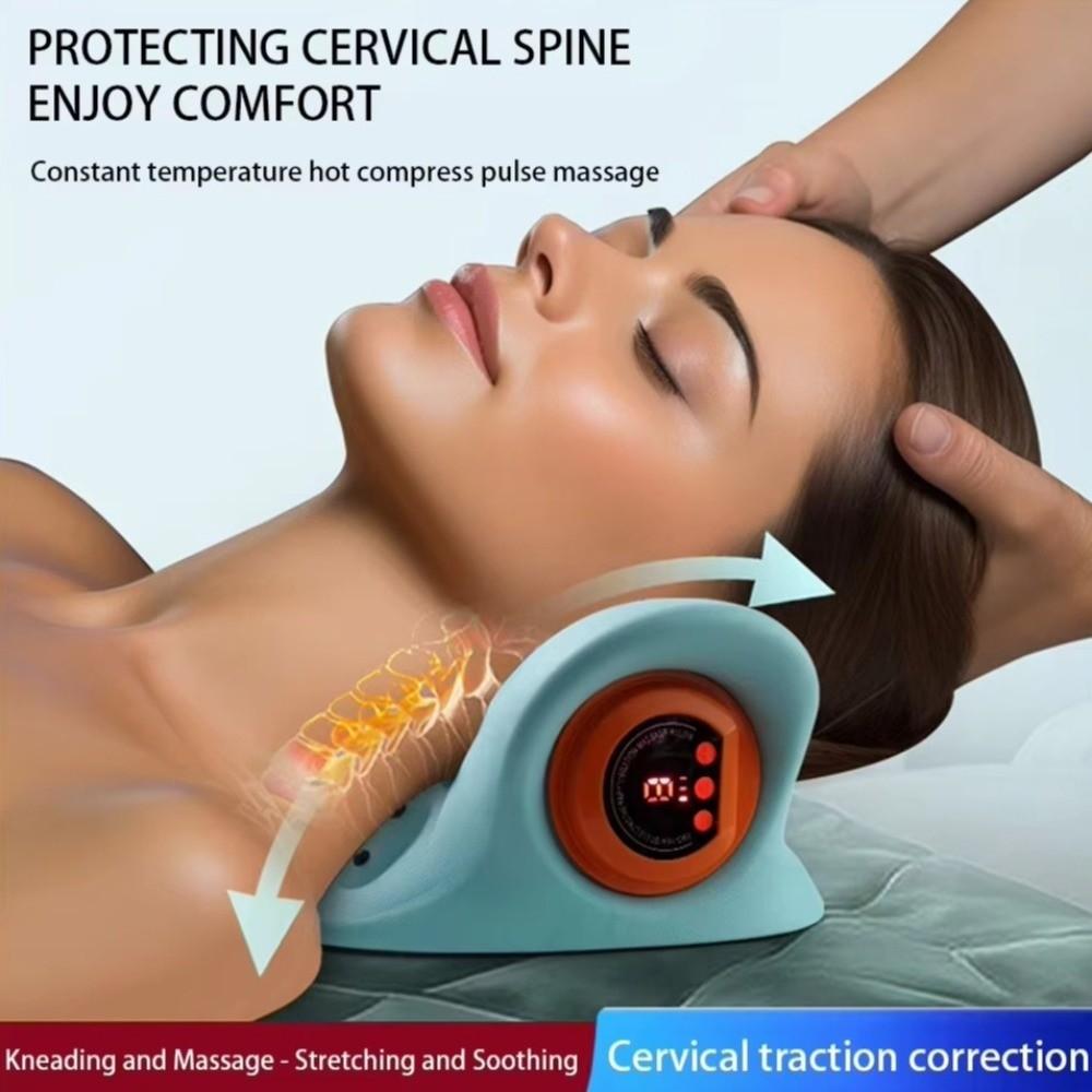 Neck and Head Cervical Massager EMS Acupoint Massage Pillow Cervical Massage Pillow Relaxation Use