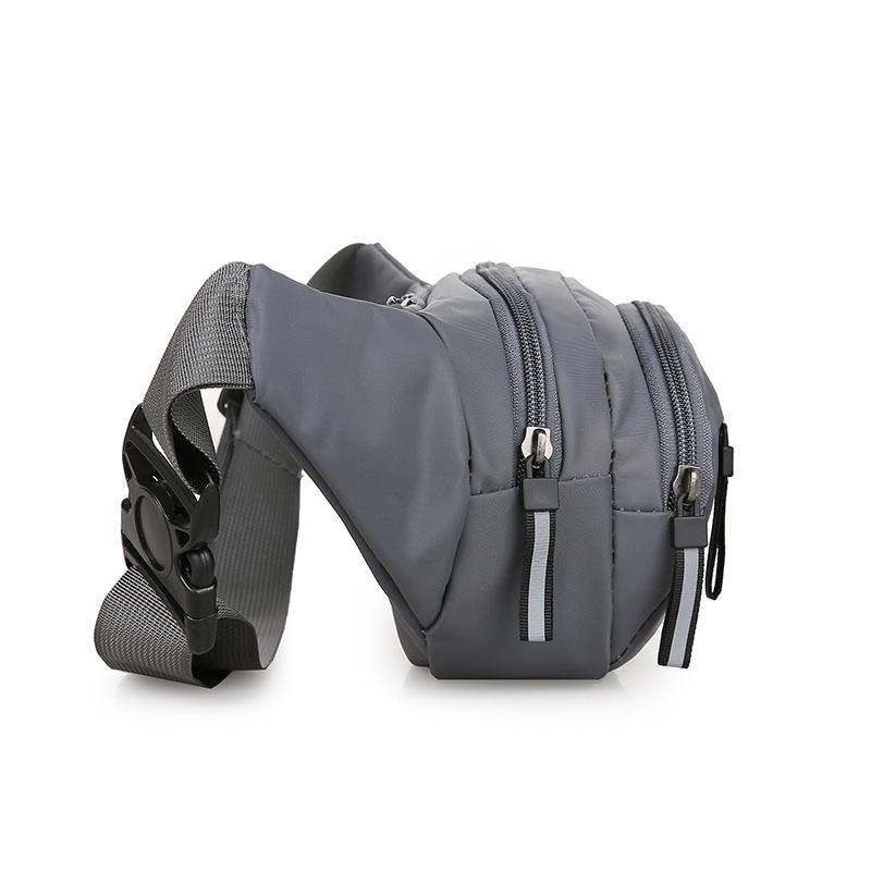 Men Nylon Fanny Waist Packs Unisex Fit Waistpack Mobile Sports Outdoor Running Anti Theft Ultra Thin Invisible Waist Bag
