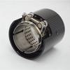 Car Carbon Fiber Exhaust End Tail Tips 63mm In