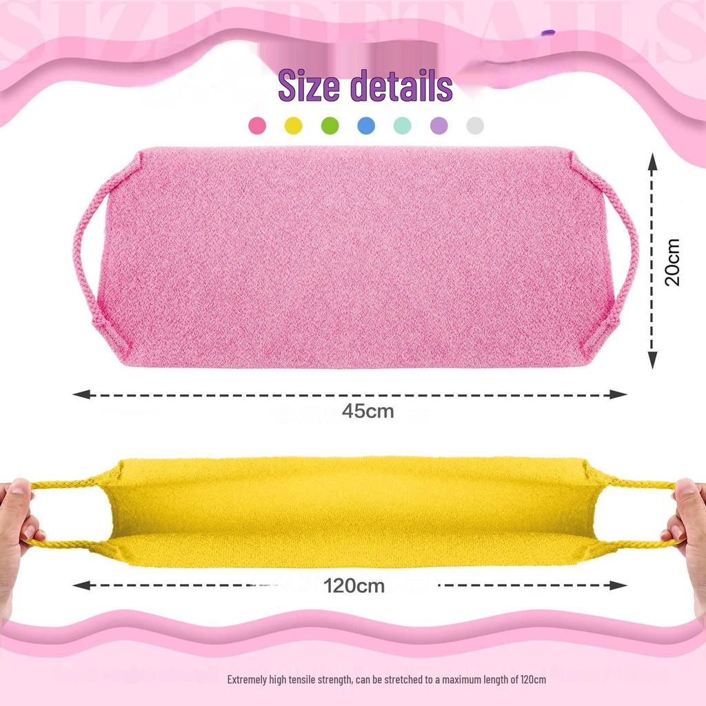 Elastic Bath Towel: Powerful Mud-Removing Scrubber for Body and Back, Perfect for Men and Women