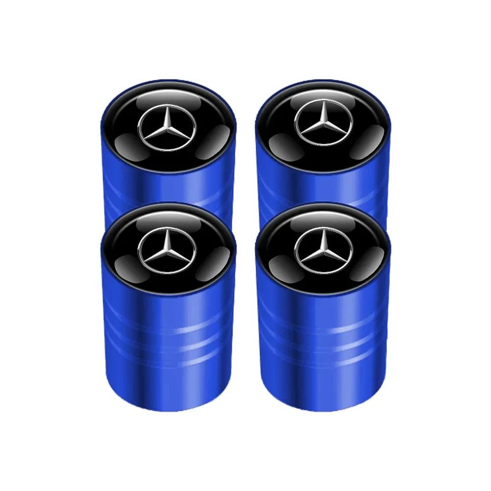 Car Sticker Hot For Benz For AMG Benz 4pcs Car Wheel Tire Valve Caps Air Stem Covers for MERCEDES BENZ W203 W204 W205 W209 W210 