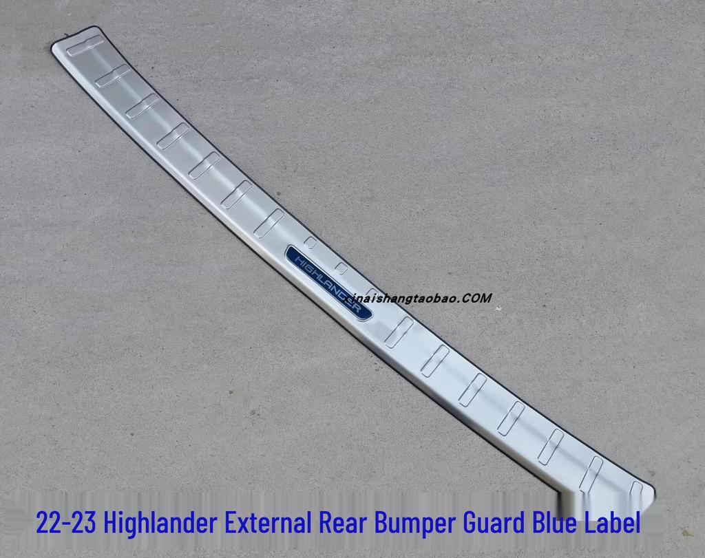 Rear Bumper Guard & Step for 2022-2024 Highlander, Crown Lu Fang Stainless Steel Trunk Protector