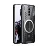 Phone Case Nubia Red Magic 8 Pro/8 Pro+/8S Pro/8 S Pro+, Full Lens Protection, Transparent Metal Magnetic Case with Cooling Pad, Black