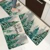 1 Stück Anti-Ermüdungs-Küchenteppiche Wald Weihnachtsbaum Wasserdicht Rutschfest Dick Gepolsterte Küchenmatte Schwerlast Komfort Stehmatte für Küche