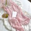 Soft Polyester Table Runner Rustic Cheesecloth Runner, Wedding Sheer Kitchen Dining Accessory Boho for Bridal Shower Baby Elegant Party