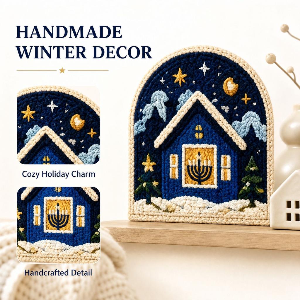 Lights Punch Needle Decorative Ornament Series
