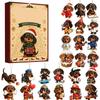 Pack 2D Acrylic Christmas Ornaments Holiday Advent Hanging Decor Gift Box