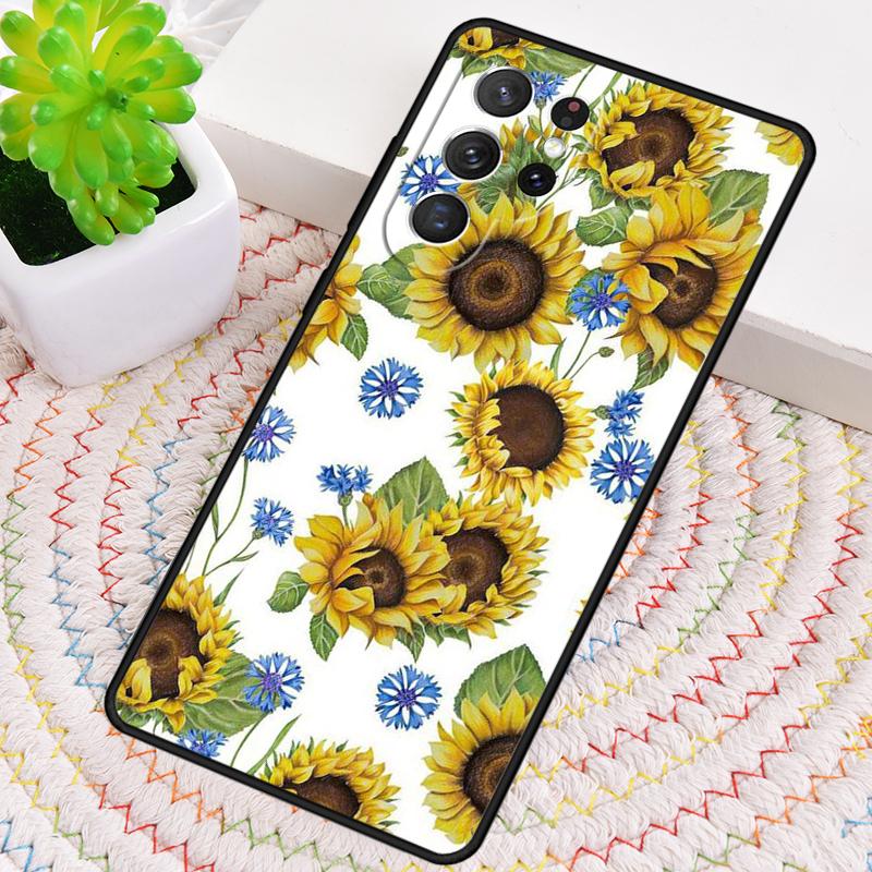 Beautiful Yellow Sunflower Phone Case for Samsung Galaxy Note 10 Pro S26 Ultra S23 S24 FE S25 S21 S22 PLUS Shockproof Cove