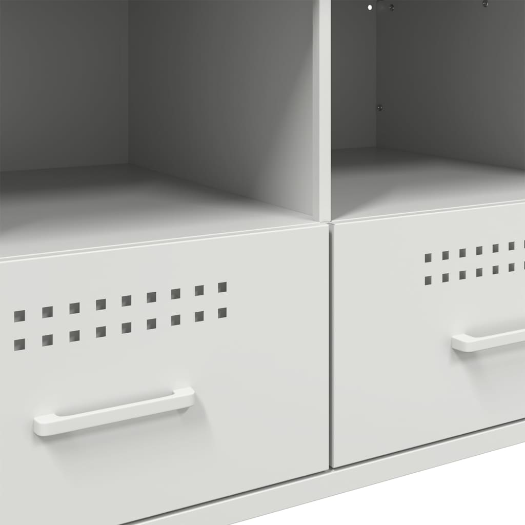 TV Cabinets 2 pcs White 68 x 39 x 50.5 cm Steel
