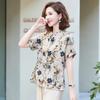 Mom's 2026 Chinese Chiffon Blouse: Spring/Summer National Style for Middle-Aged & Elderly Women